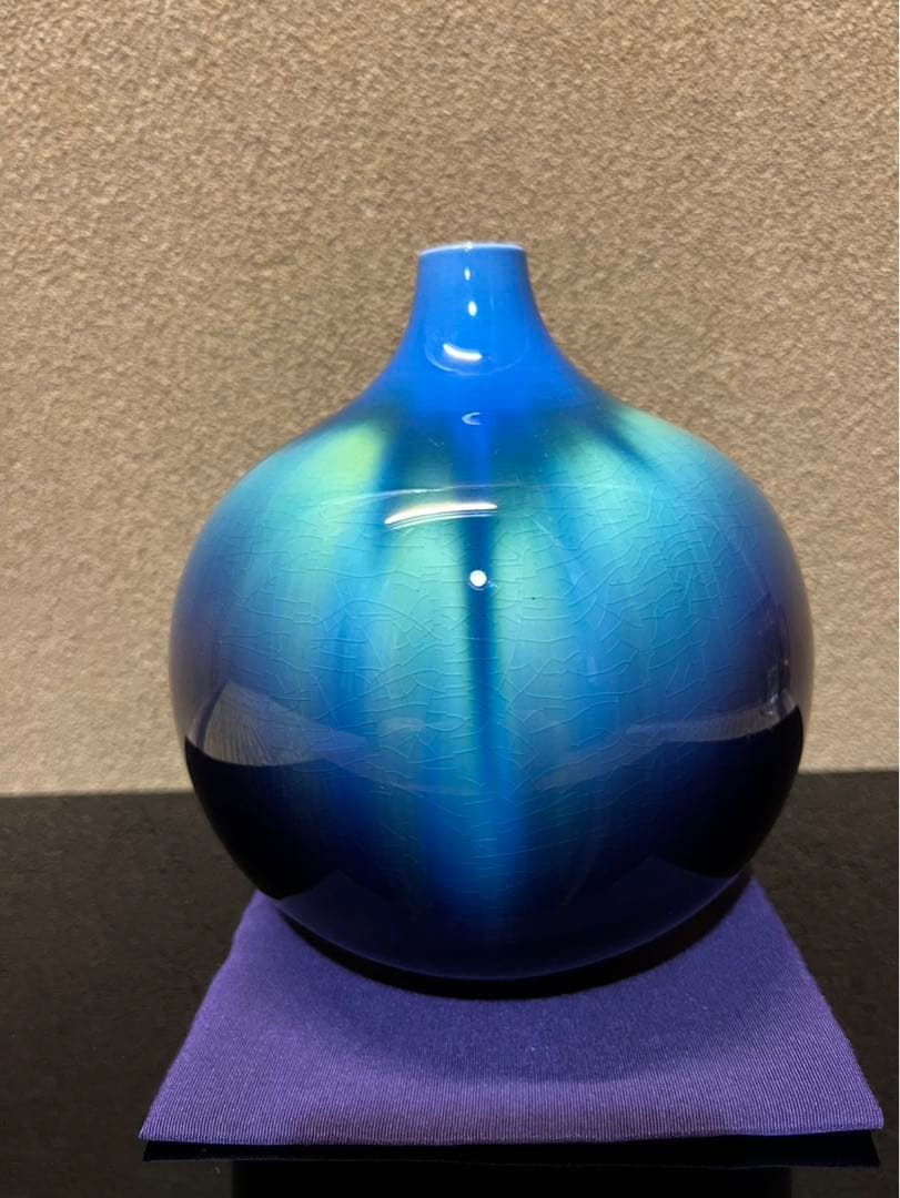 人間国宝　三代徳田八十吉　壺