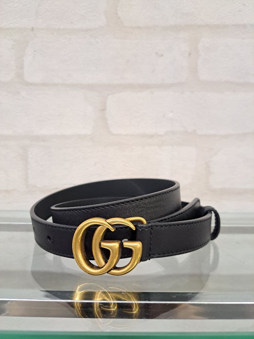 Lilly ★Gucci グッチ ダブルG スリムベルト