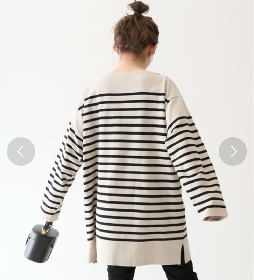 【新品タグ付】SLOBE IENA ORCIVAL ビッグボーダーカットソー