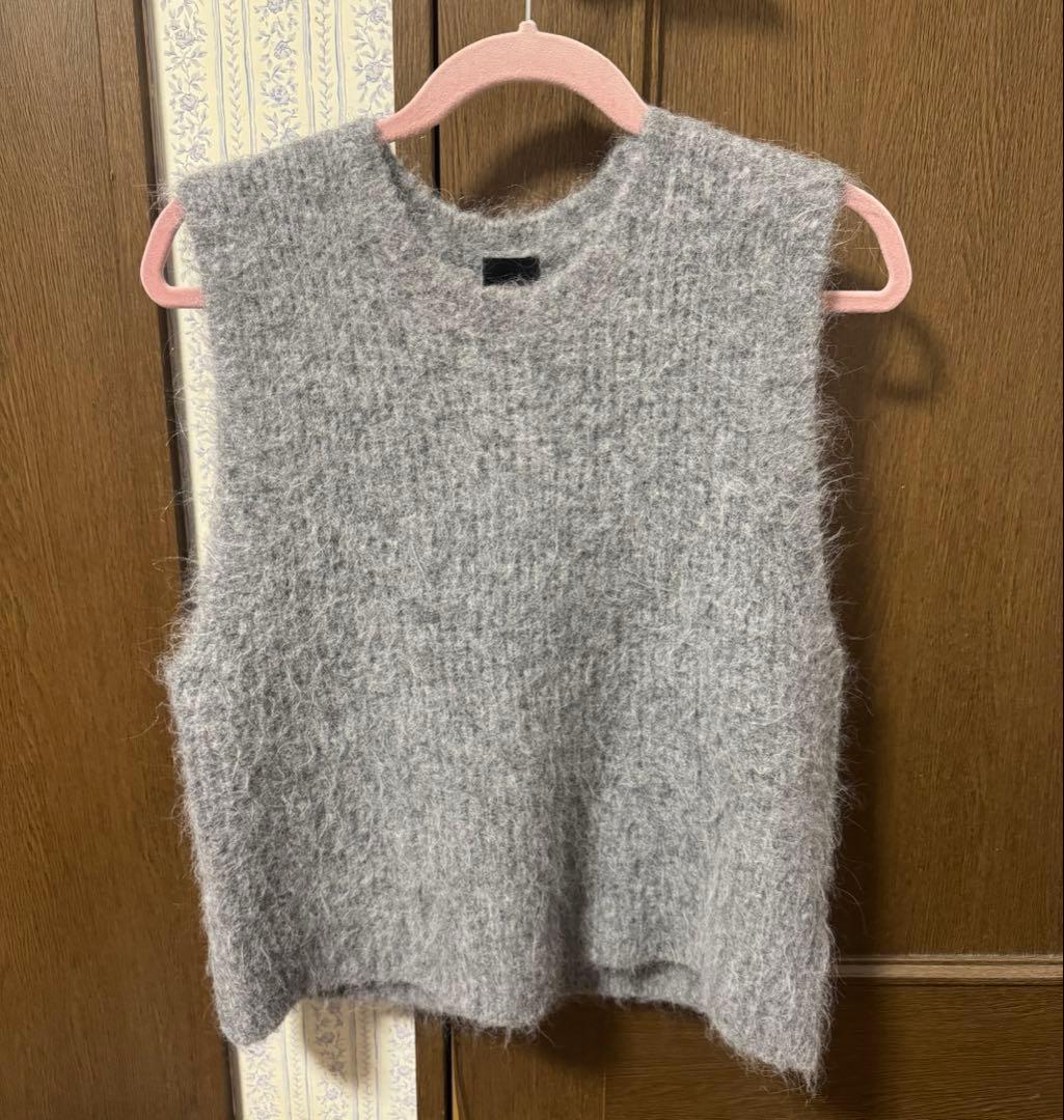 SPICK ＆ SPAN アルパカ混ニットベスト グレー