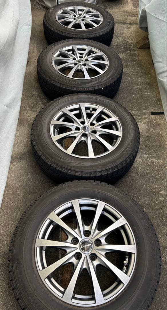 195/65R15 スタッドレスタイヤ ブリザックVRX エクシーダー 5穴