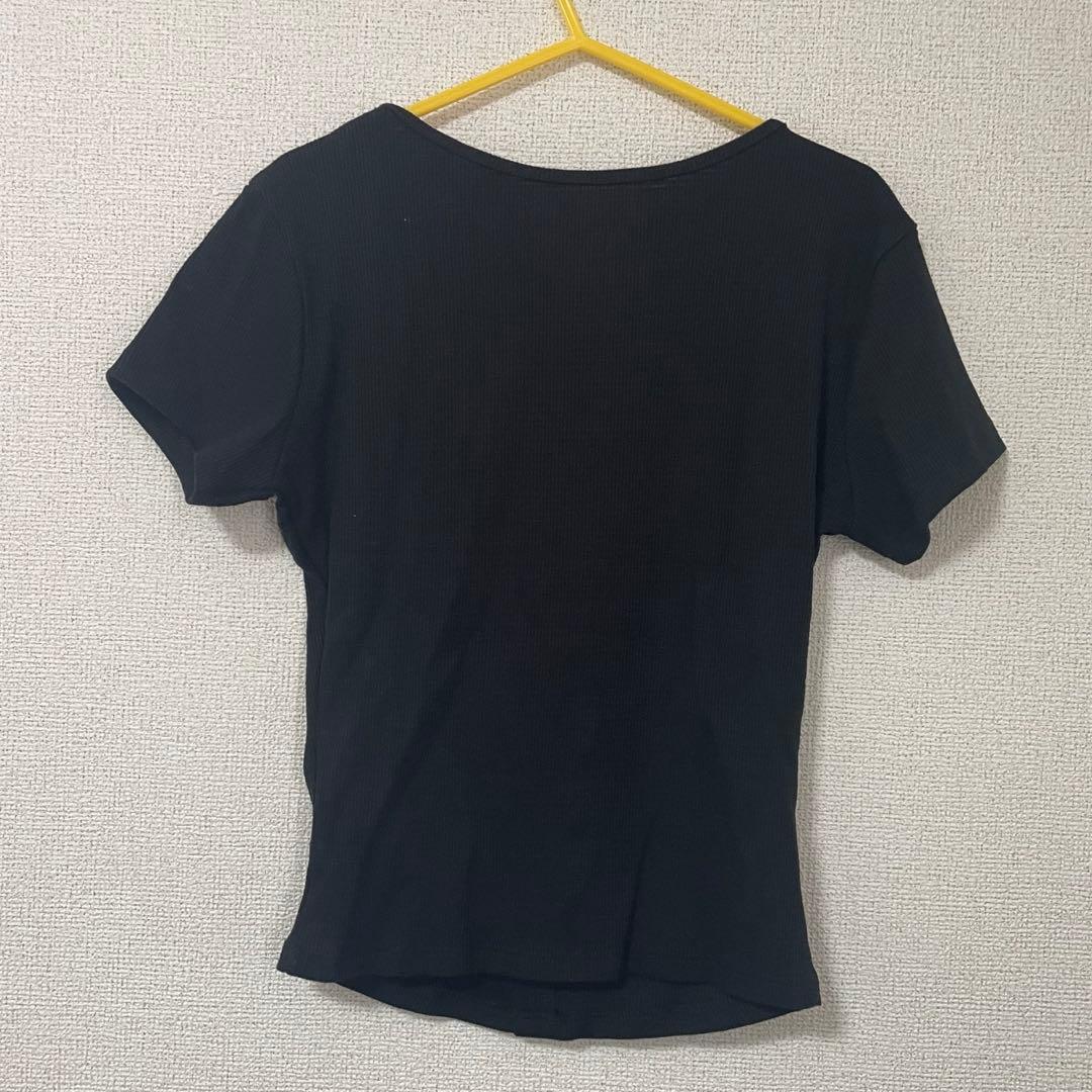トップス ANDMARY Mary logo tops black