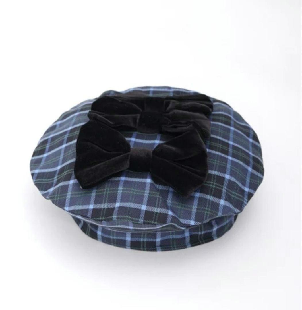 axes femme kawaii タータンチェックベレー帽