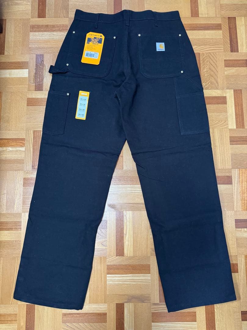 カーハート ダブルニー ペインターパンツ B01 黒 34W30L USA製