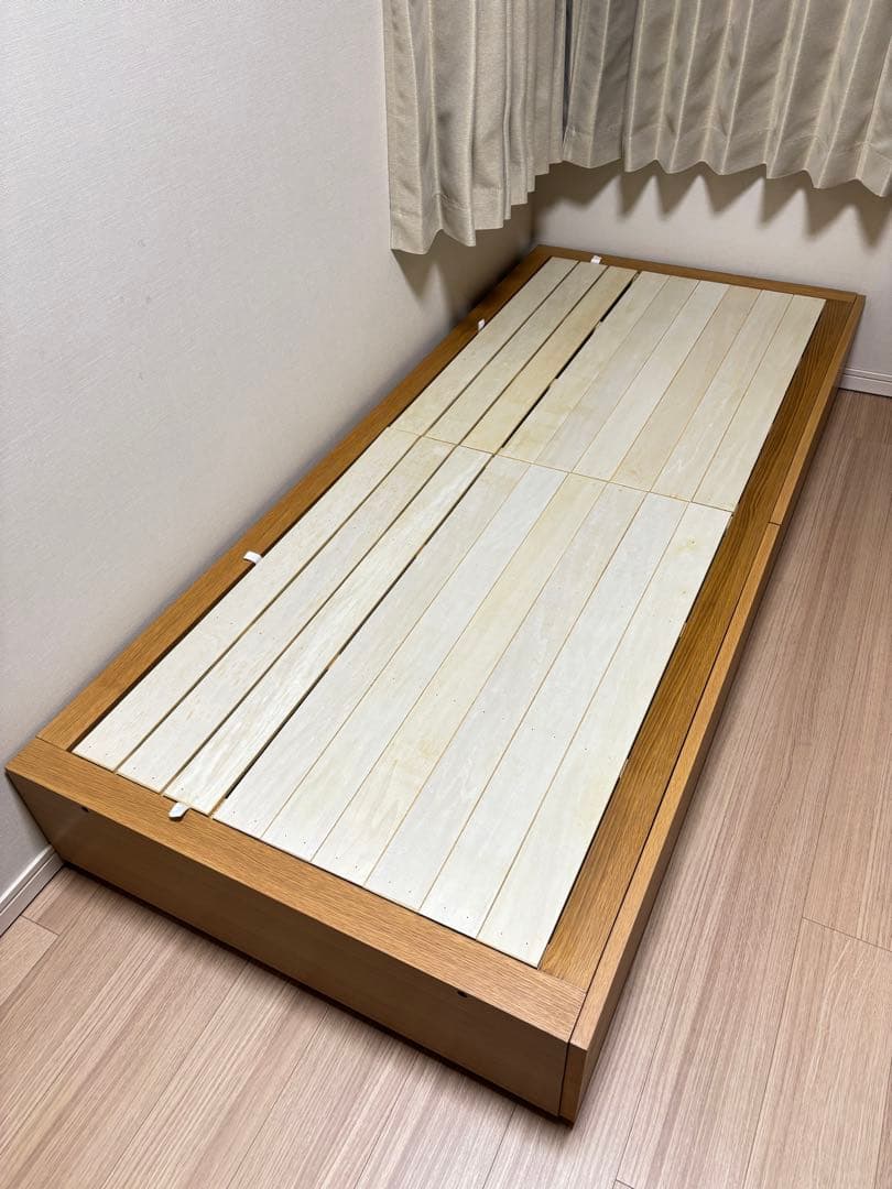 【トシミ】無印良品 収納ベッド・スモール・オーク材