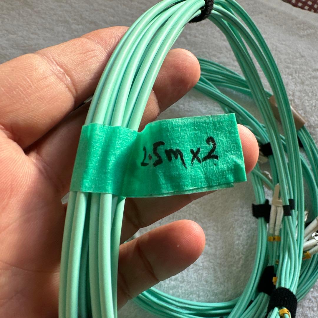 Fiber optic ケーブル ミントグリーン Multimode.