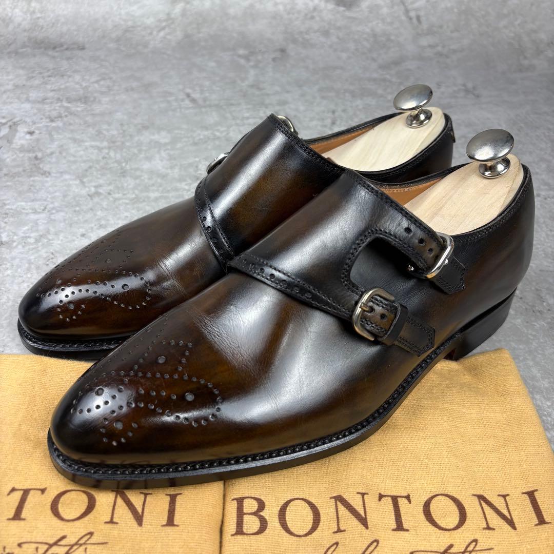 ボントーニ BONTONI レザー 本革　シューズ 38 1/2 ブラウン