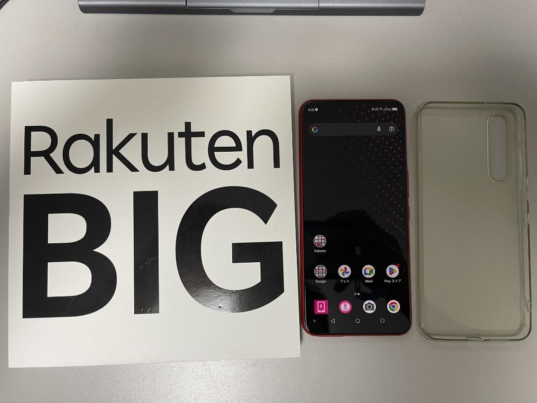【中古品】RakutenBIG 5G ZR01 128GB SIMフリー レッド