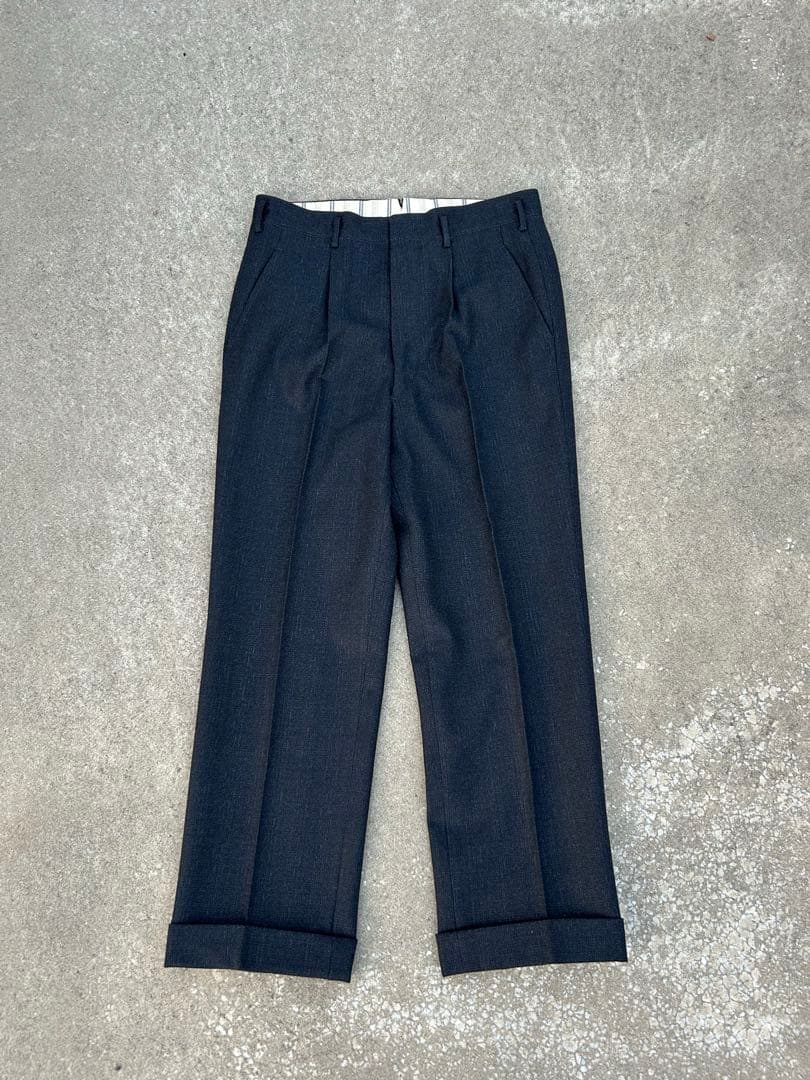 50s スラックス 検　絣　ネップ　ギャバジンスラックス