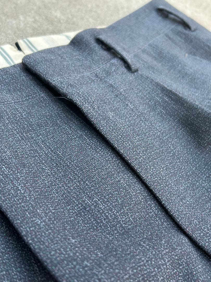 50s スラックス 検　絣　ネップ　ギャバジンスラックス