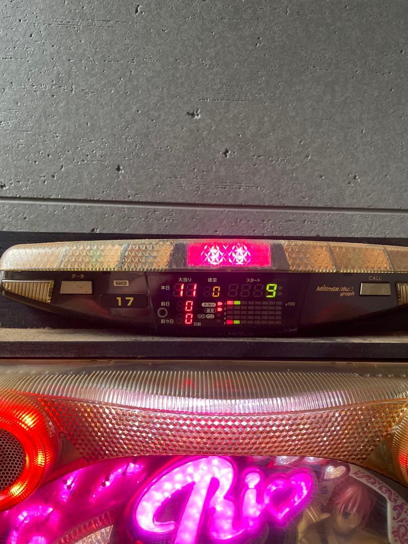 CRパチンコリオM5AZ Rio 実機データカウンター、鍵付き　ブラックジャック