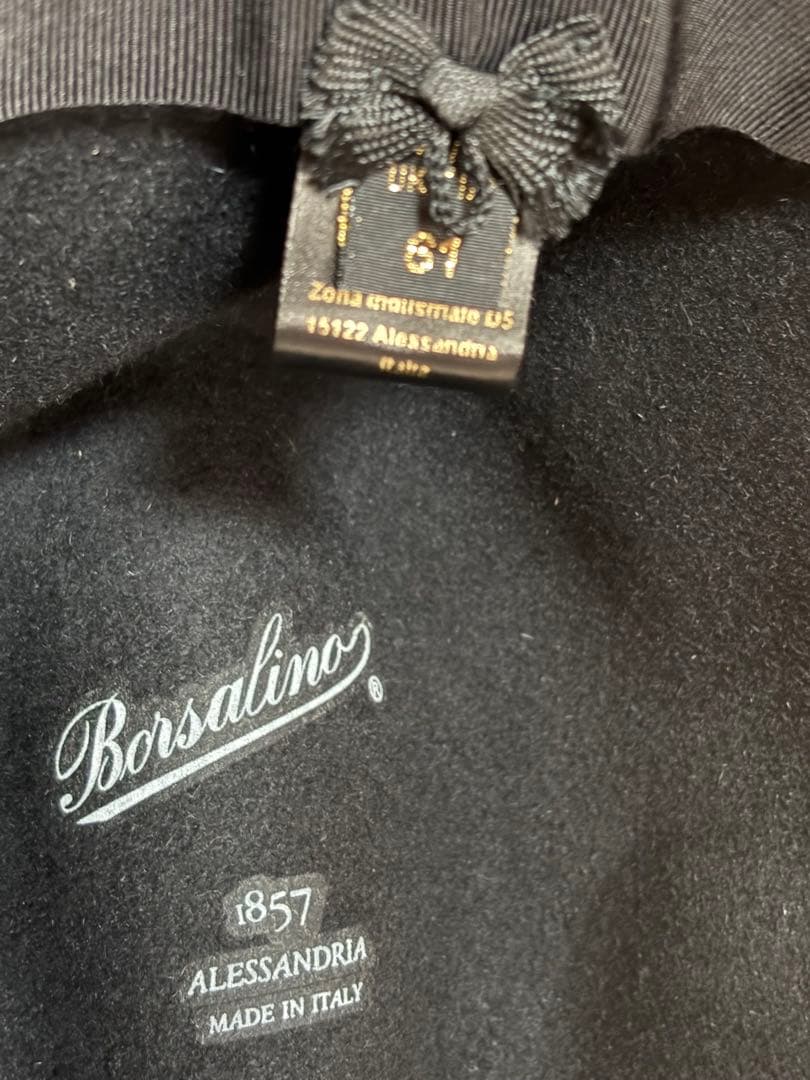 ボルサリーノ フェルトハット マレンゴ ラザートつば長め 6.5cm