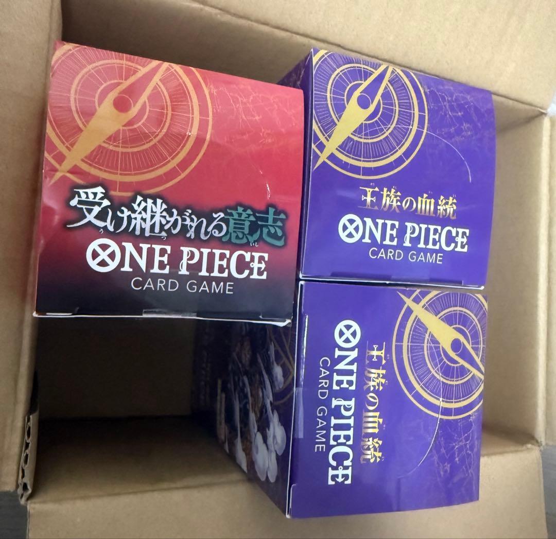 ワンピースカード　受け継がれる意思　王族の血統　box テープ付き