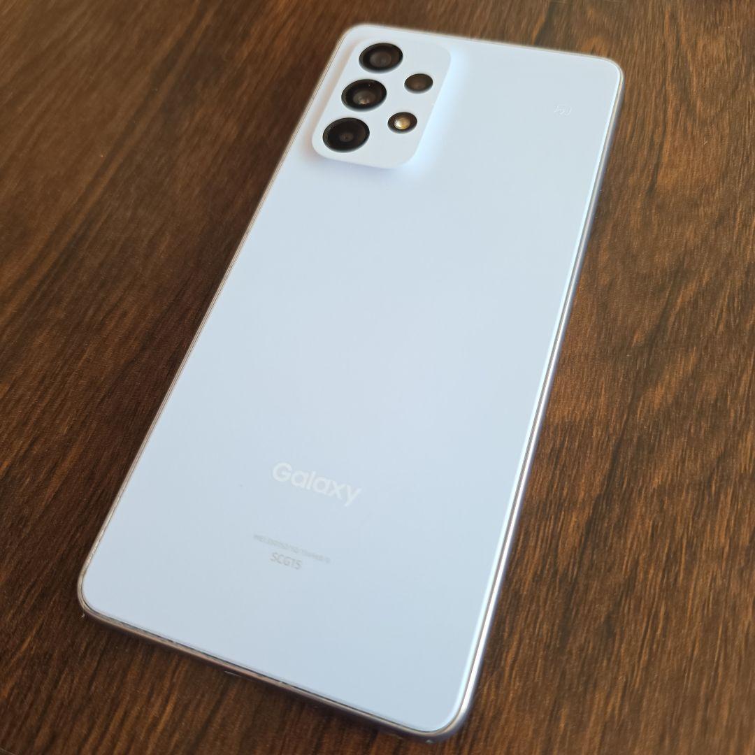 【美品スマホカバー付】Android Galaxy A53 5G オーサムブルー