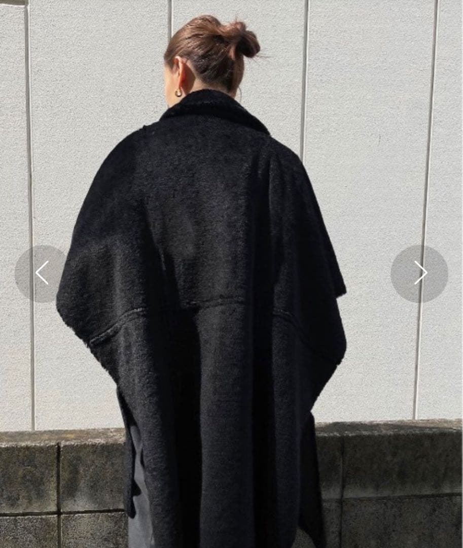 新品 アメリ Ameri リバーシブル ボア ポンチョ コート