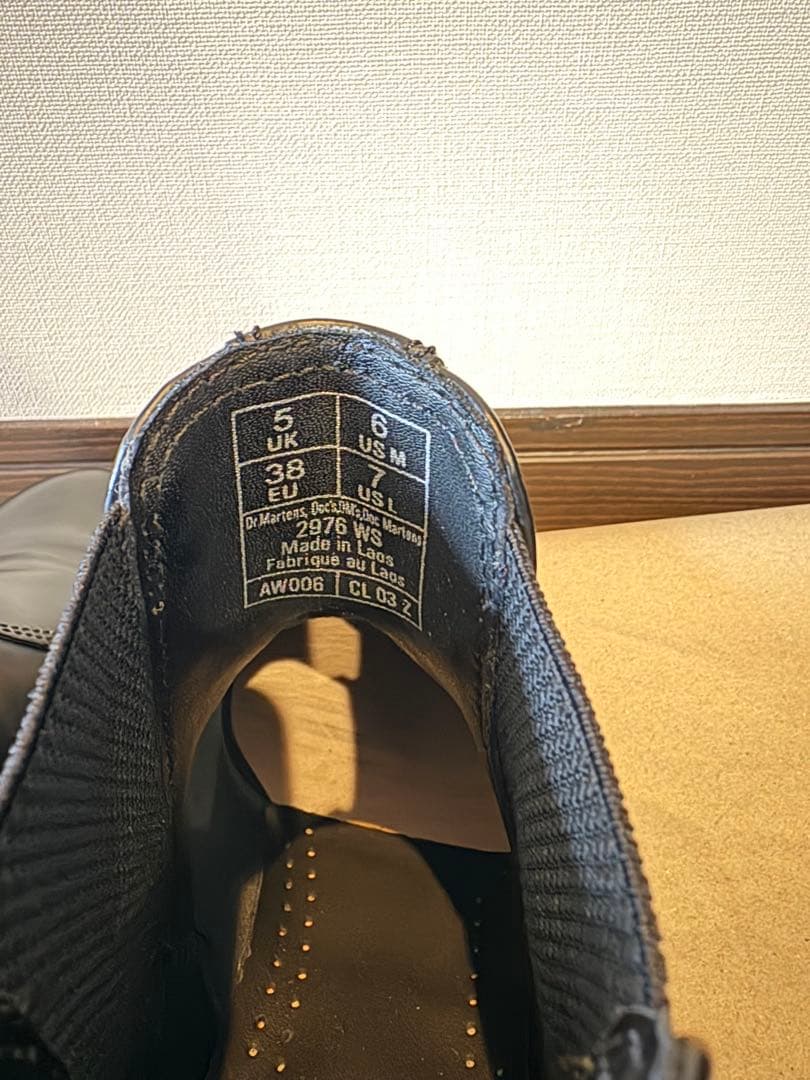 ドクターマーチン 2976 WHITE STITCH チェルシーブーツ