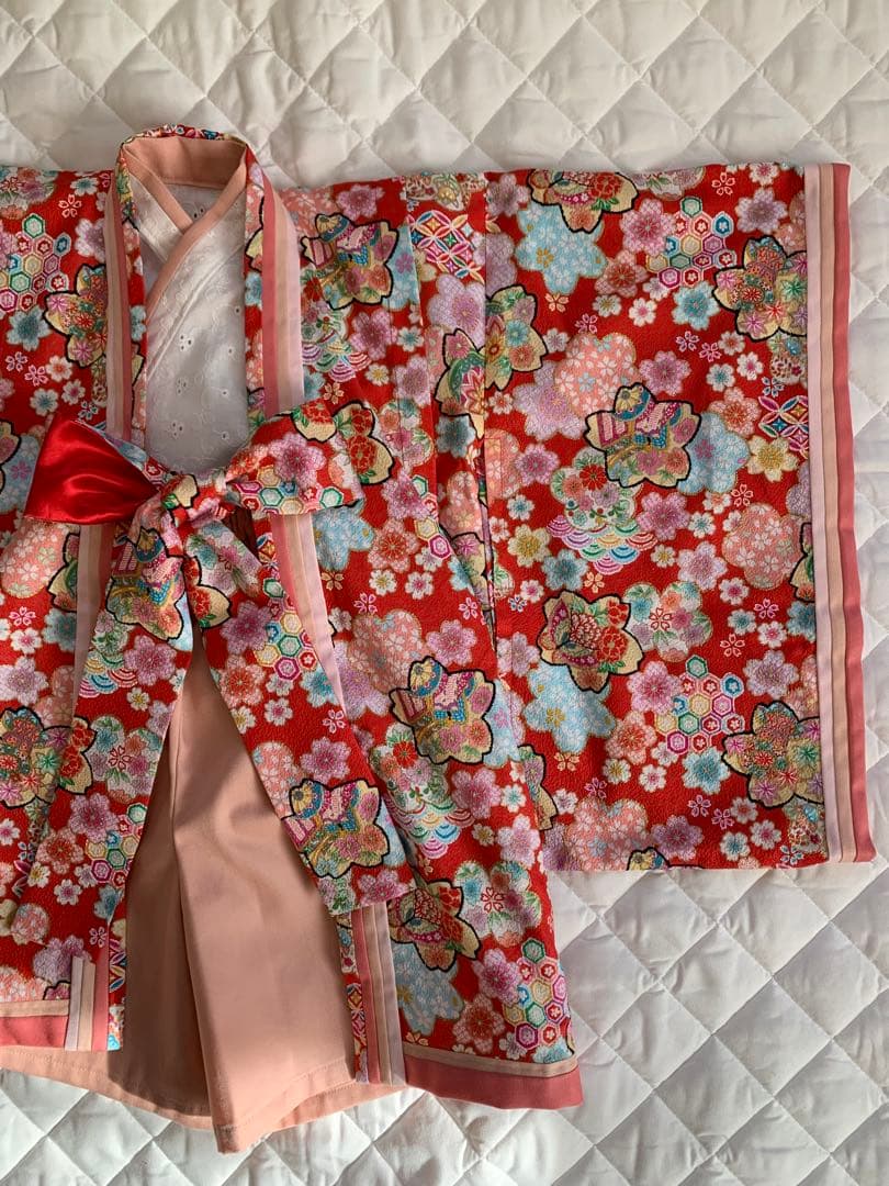 十二単風　ベビー着物　ハンドメイド　*初節句　*ひな祭り　*お食い初め