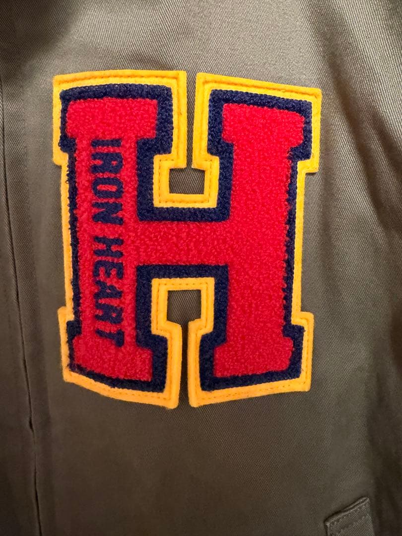 IRON HEART Hロゴ刺繍 スタジャン XX-LARGE