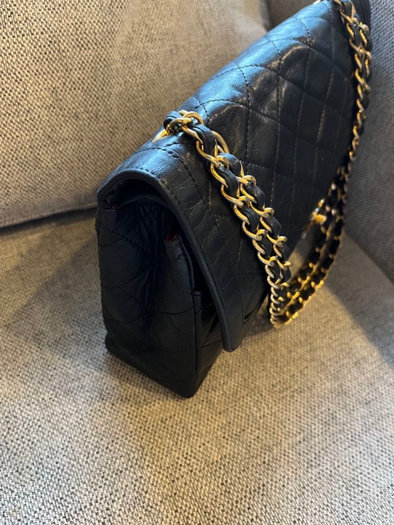 正規品　CHANEL パリ限定　Wフラップ　チェーンショルダー　マトラッセ