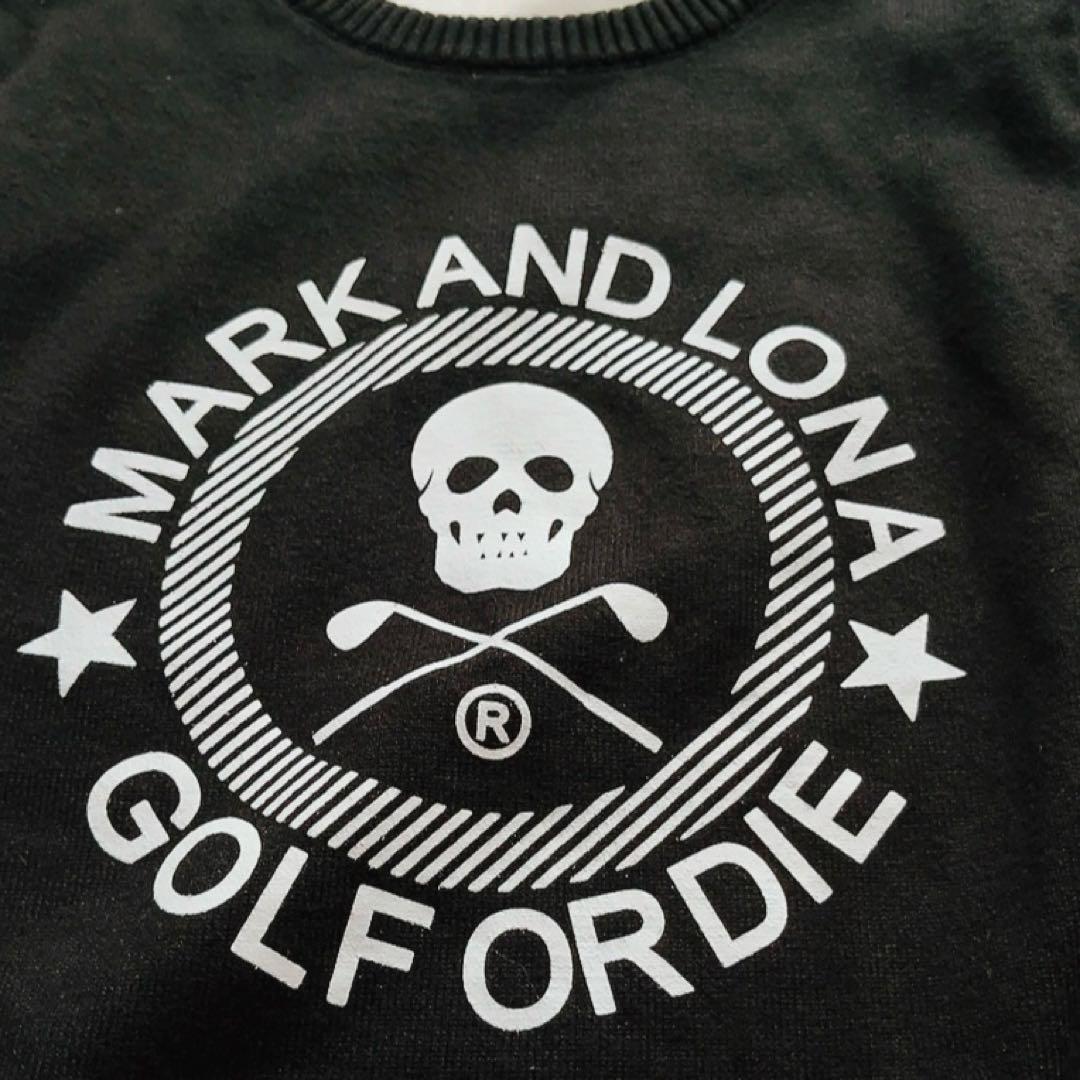 極美品　近年　マークアンドロナ　ニット　裏地付　防風　スニード　バイカラー