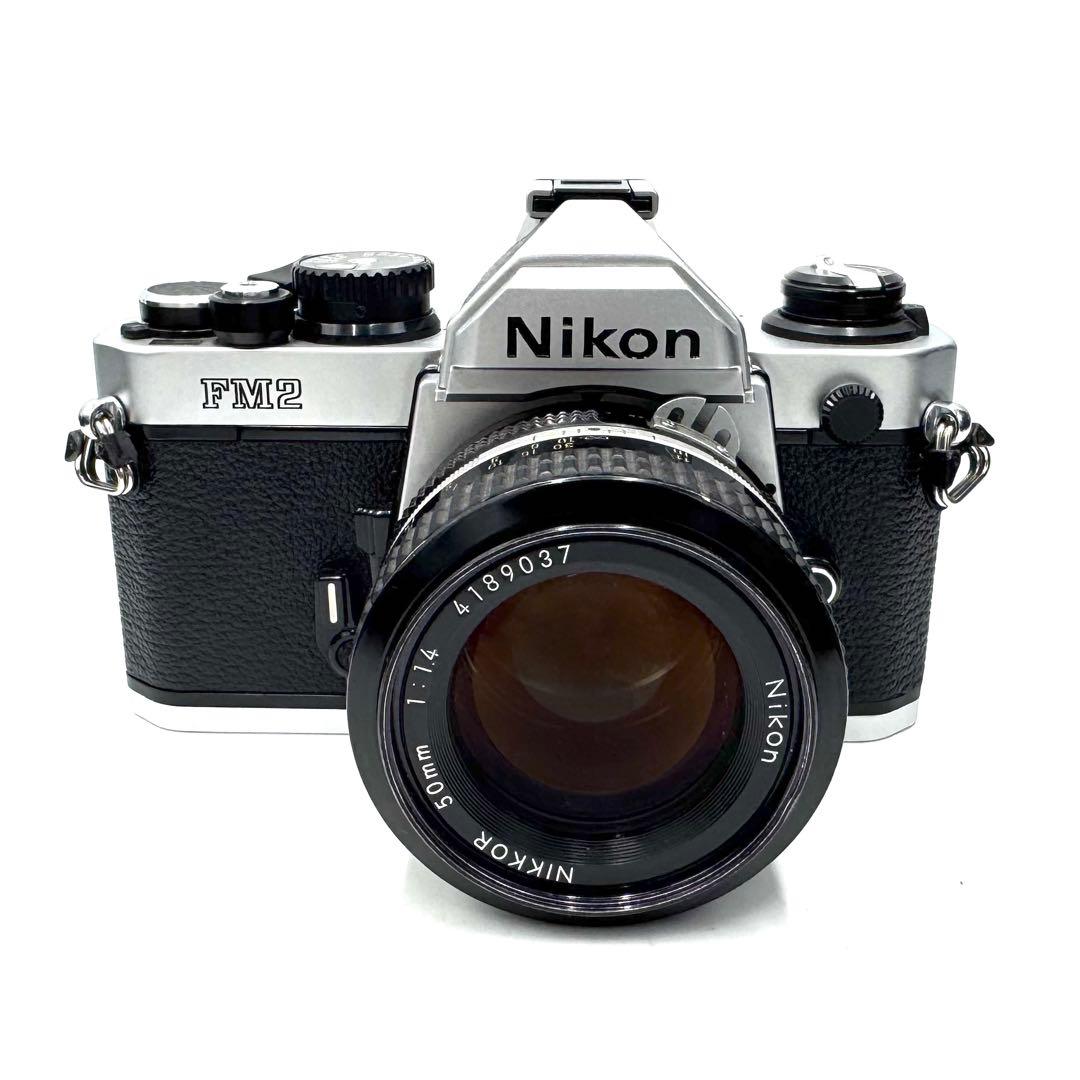 ❁後期型❁Nikon ニコン New FM2 シルバー 50mm 単焦点レンズ