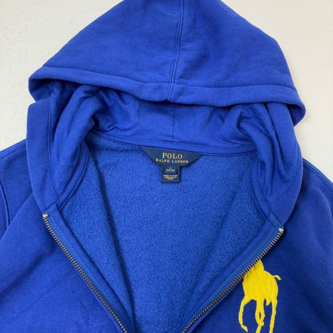 ポロラルフローレン　パーカー　ビックポニー　ブルー　レディースMサイズ相当