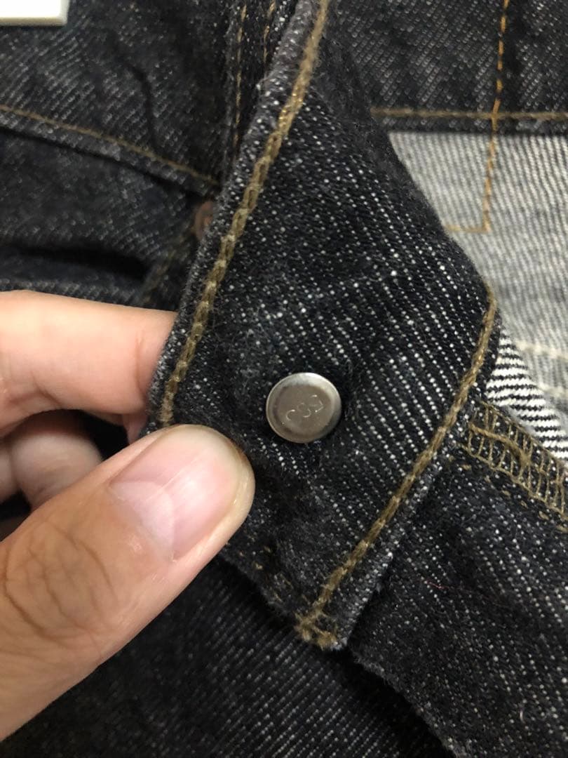 デッド 先染めブラック USA製 90s リーバイス 505 デニムパンツW34