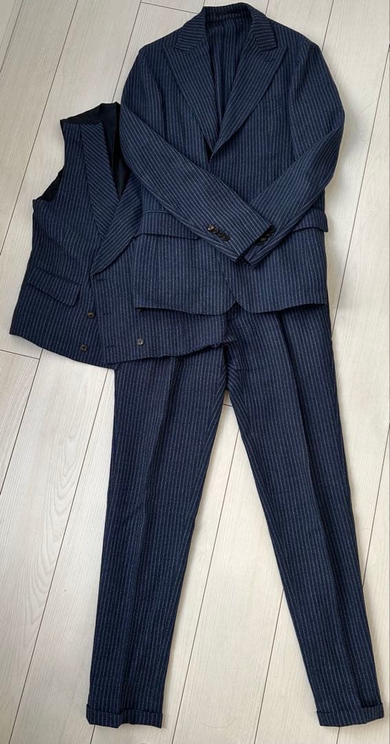 【特価セール‼️】GABRIELE PASINI ネイビースーツ3点セット‼️ 46