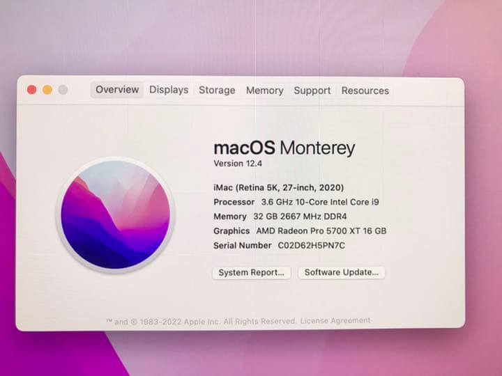 iMac 27インチ 2020 i9 フルスペック激安