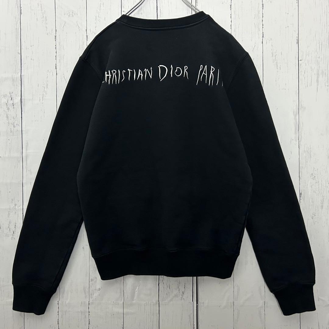 【希少・美品】ディオール×レイモンドペティボン 19AW 刺繍ロゴ スウェット黒