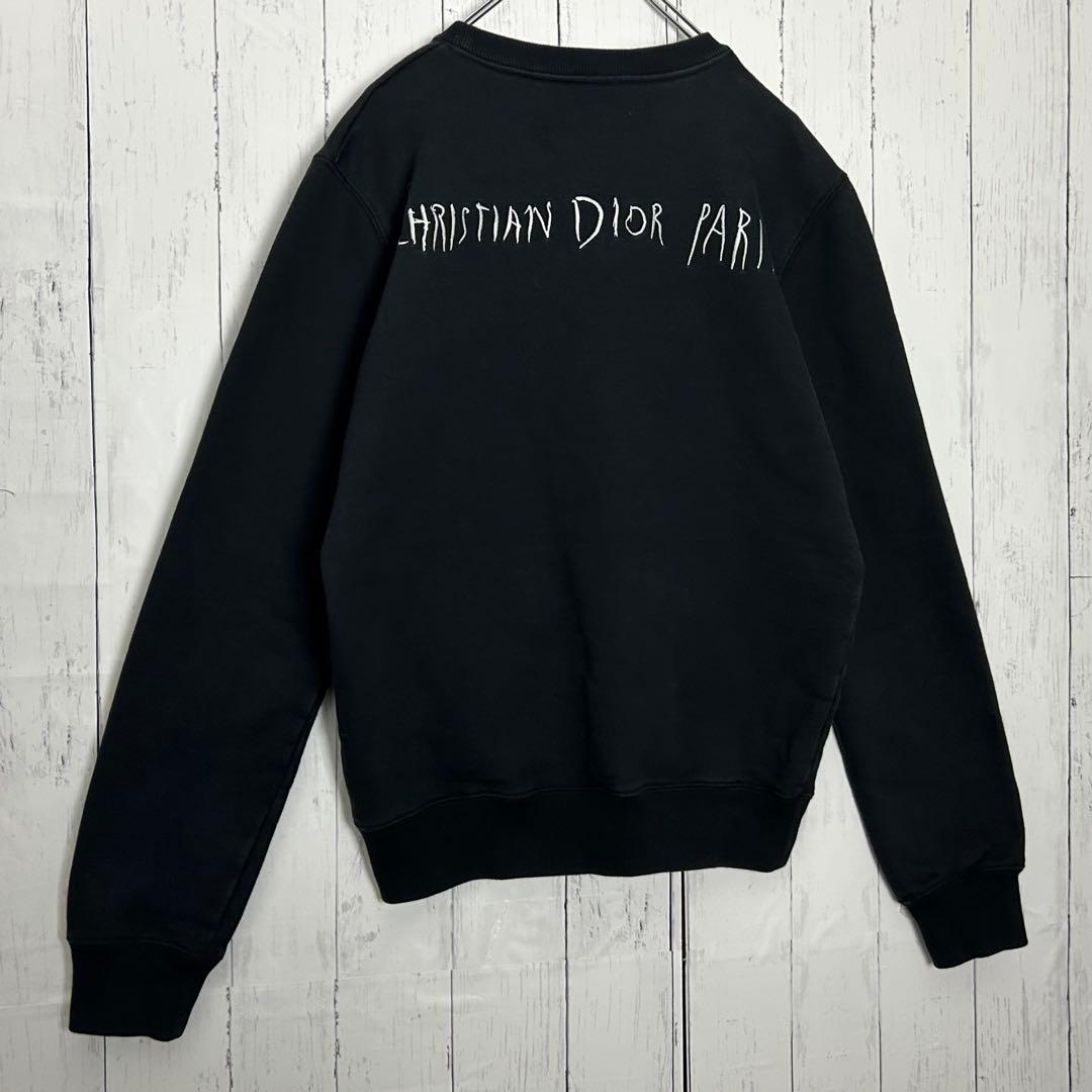 【希少・美品】ディオール×レイモンドペティボン 19AW 刺繍ロゴ スウェット黒