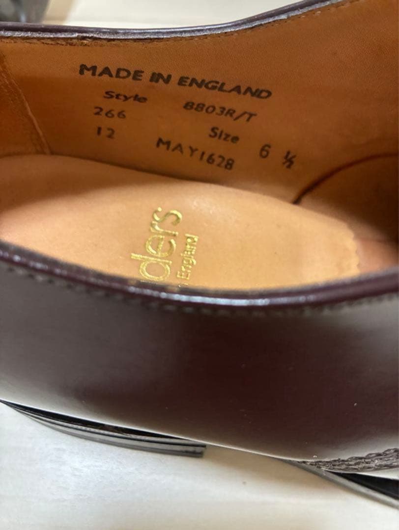 靴 Sanders military derby shoe UK6.5