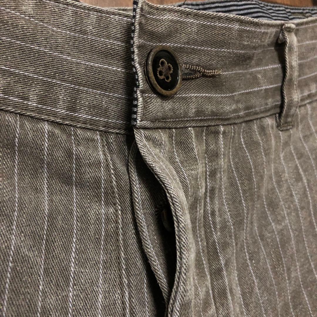 JELADO Starry gate ストライプパンツ XL グレー