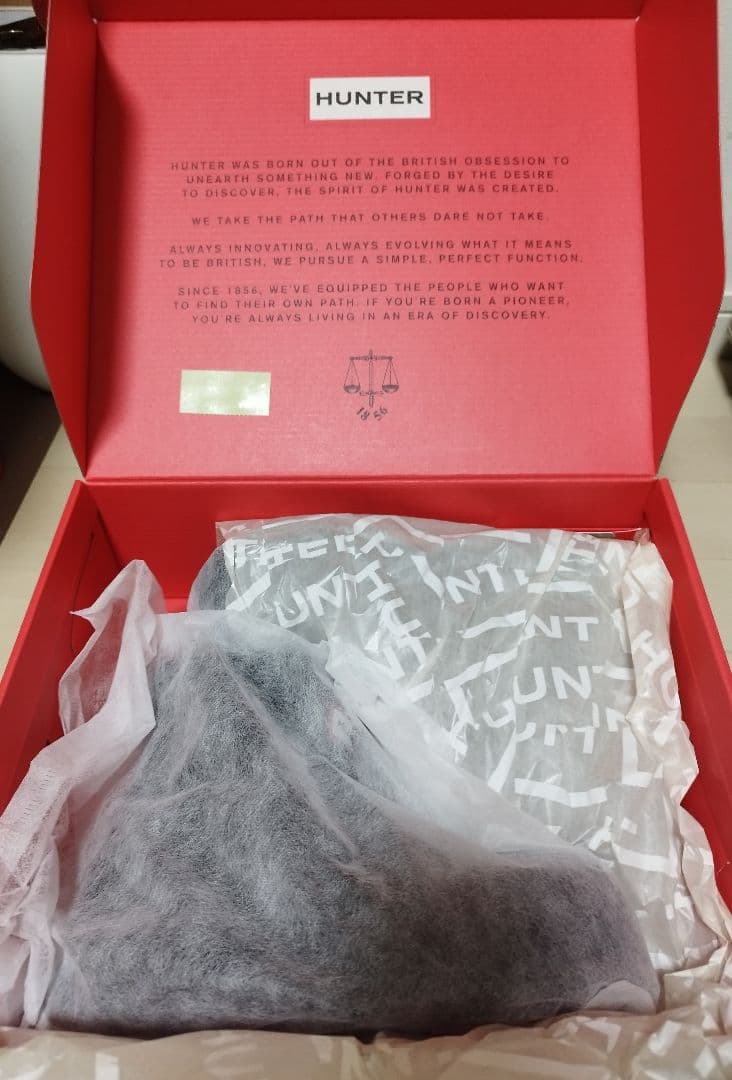 HUNTER ブラック プレイモールデットブーツ 23cm