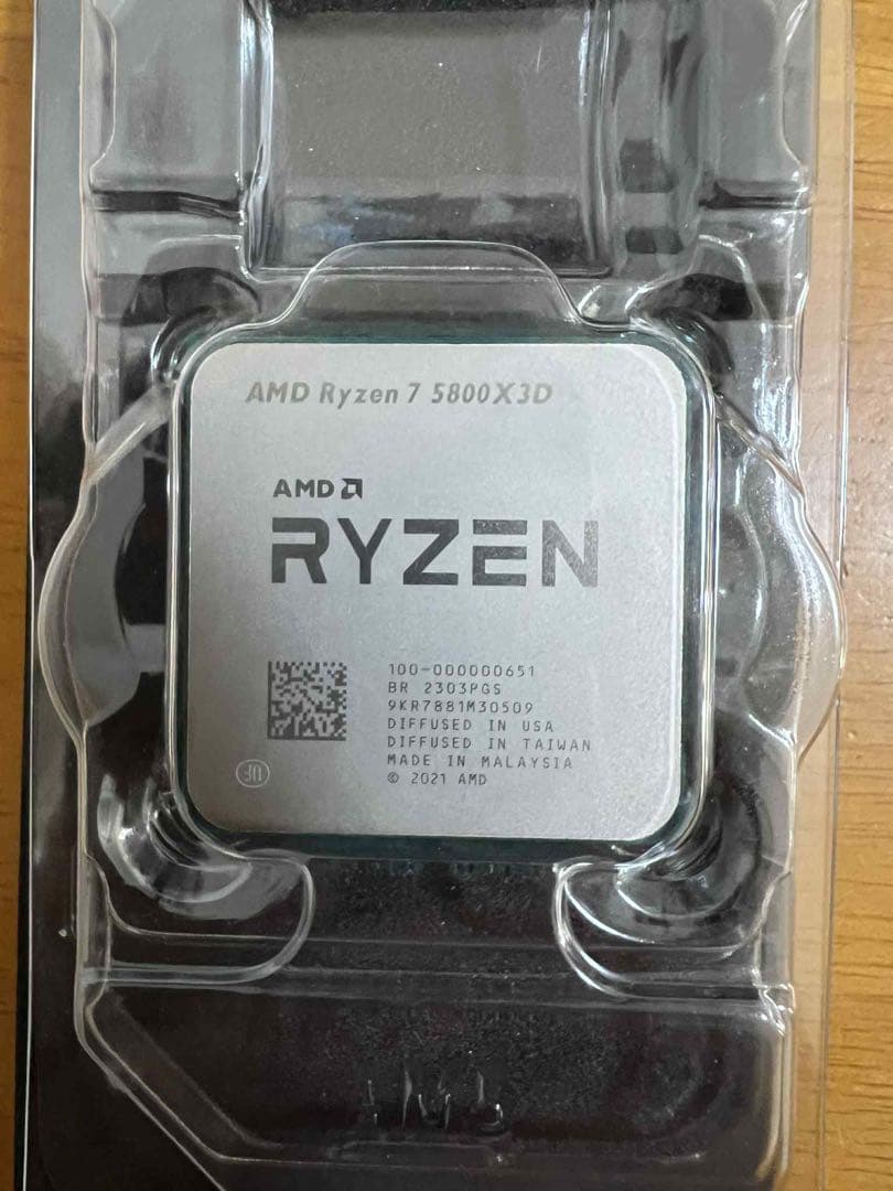 AMD Ryzen7 5800X3D CPU 動作品