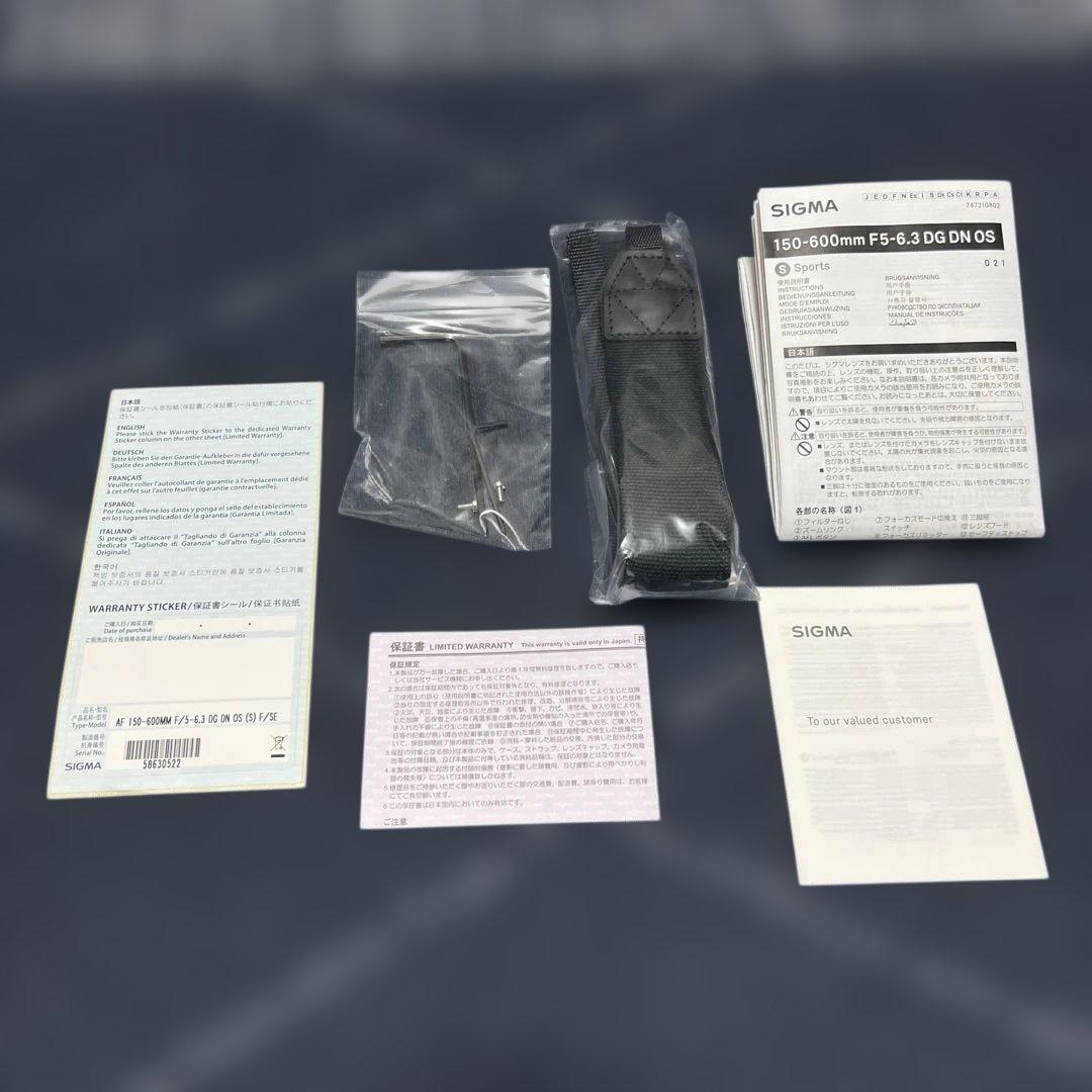 SIGMA 150-600mm F5-6.3 DG DN OS ソニーEマウント