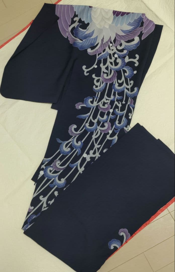 東レセオα 撫松庵　訪問着　浴衣　裄丈68 身丈165