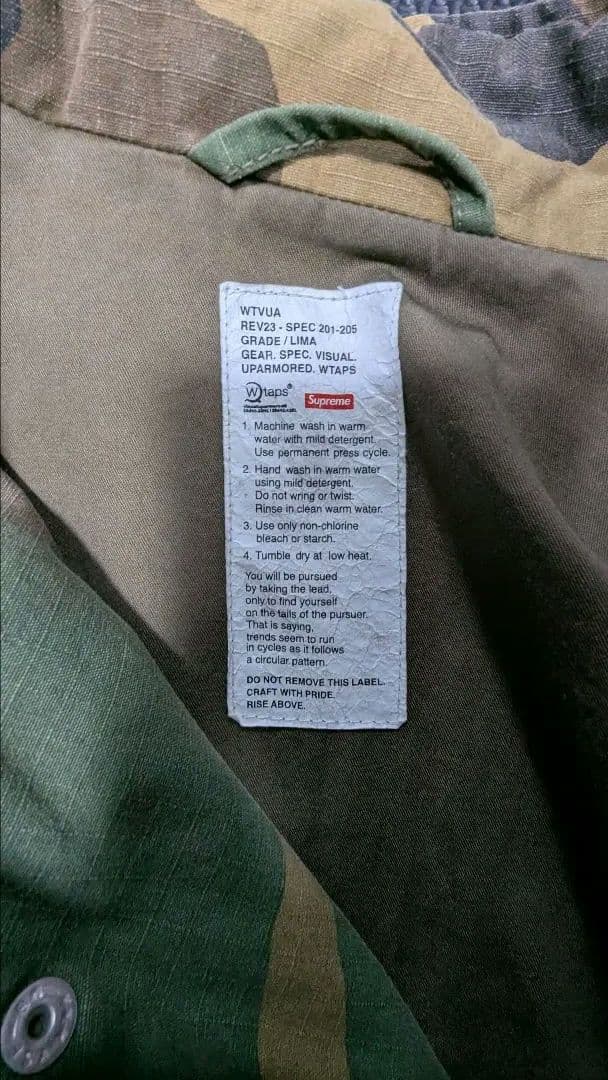SUPREME☓wtapsm65コラボ迷彩 ミリタリージャケット