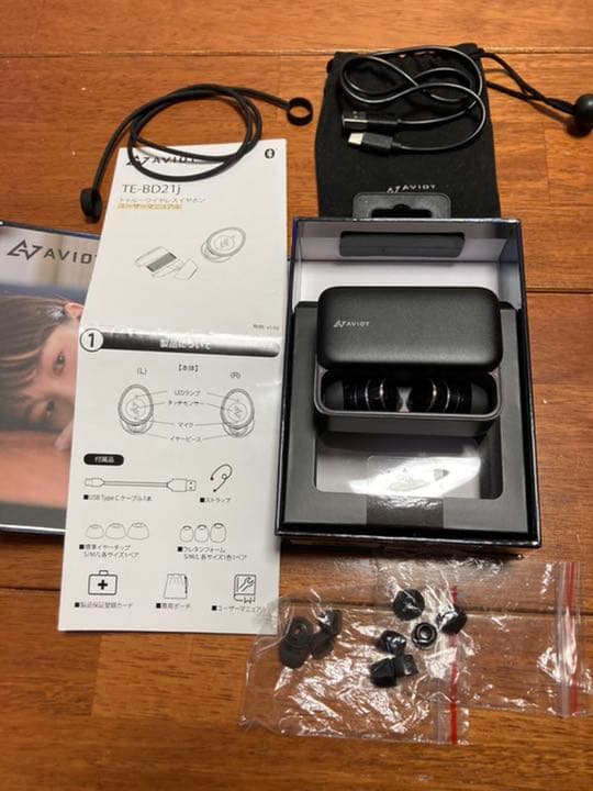 AVIOT トゥルーワイヤレスイヤフォン TE-BD21j BK