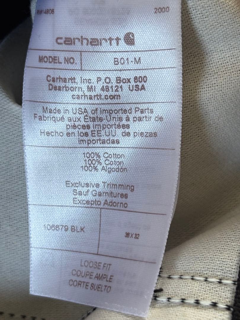 新品未使用 カーハート ダブルニーペインターパンツ B01 メイドインUSA