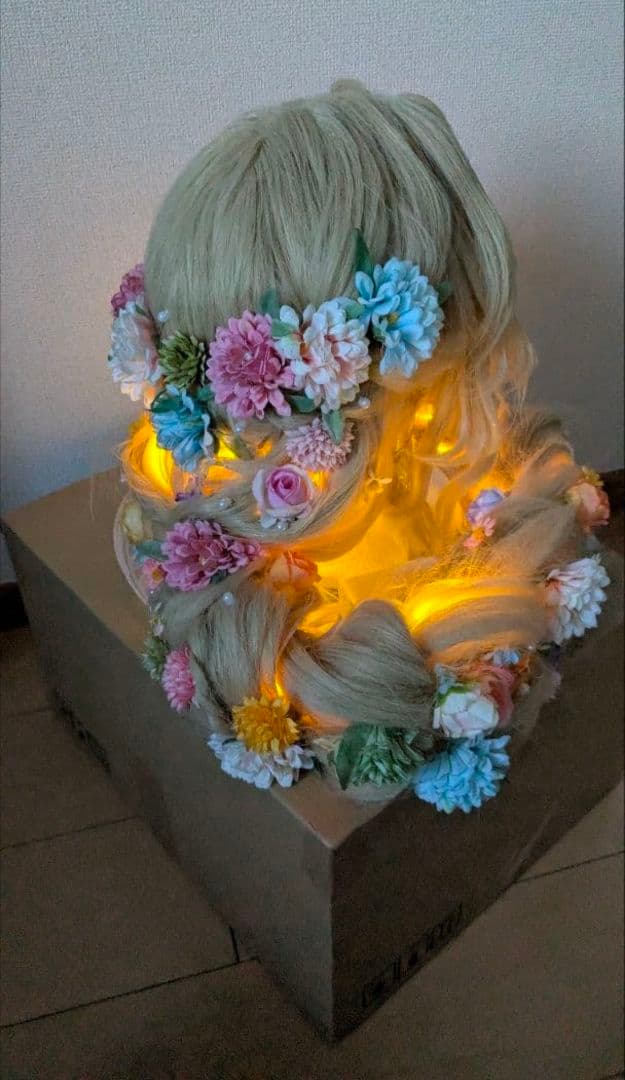 ラプンツェルコスプレ(ライト付きウィグ)セット