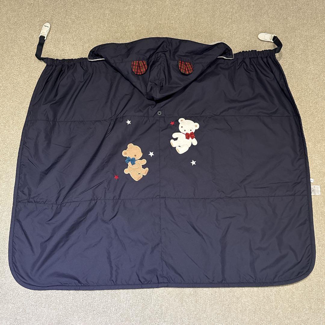 【familiar】ファミリア（〜90）抱っこ紐ケープ＊美品＊ベビーカー＊毛布