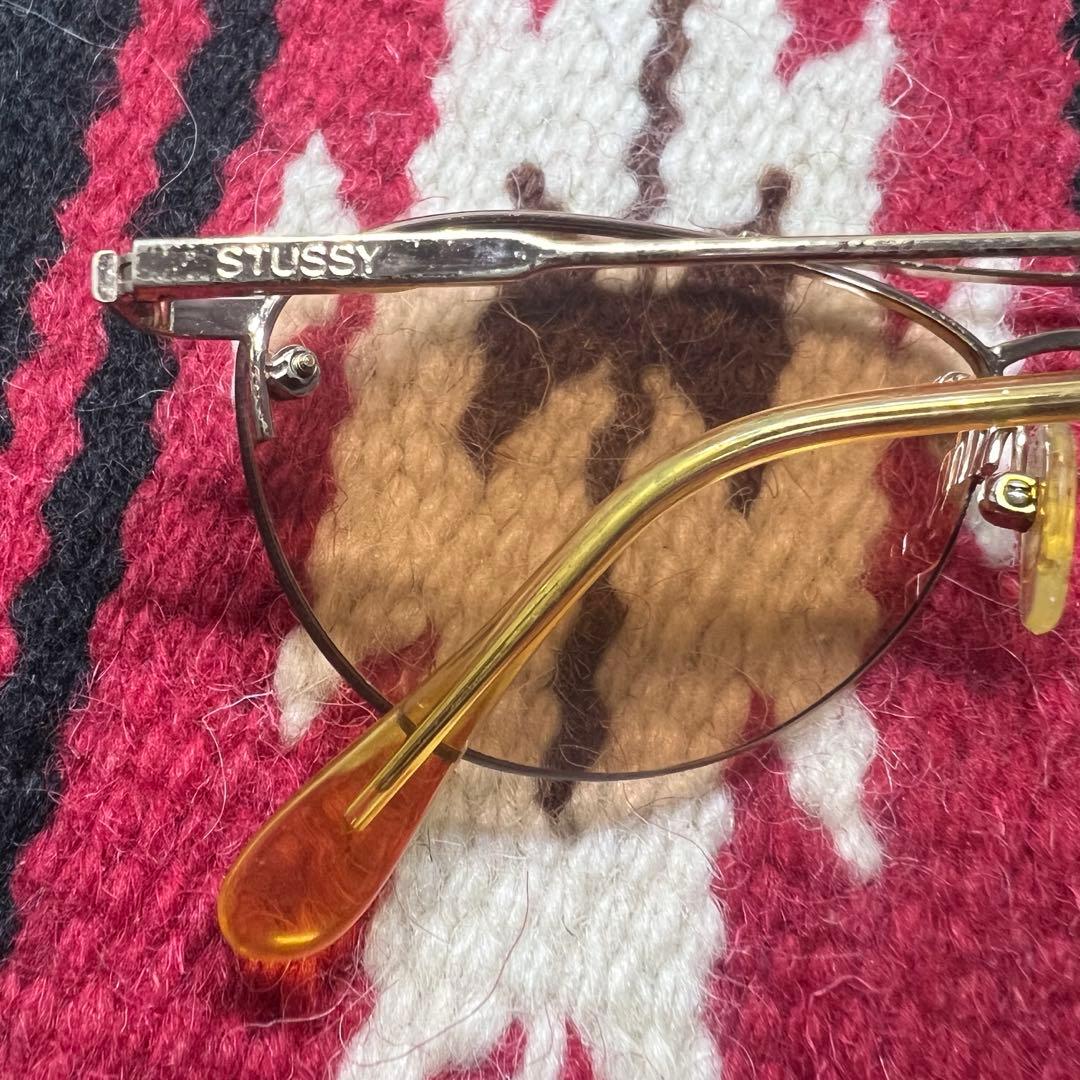 。*様 ステューシー ゴールドフレーム サングラス