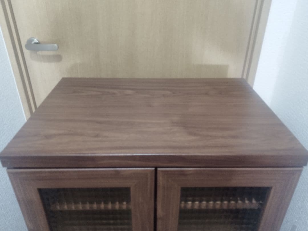 木製食器棚キャビネット 5段 ガラス扉♪