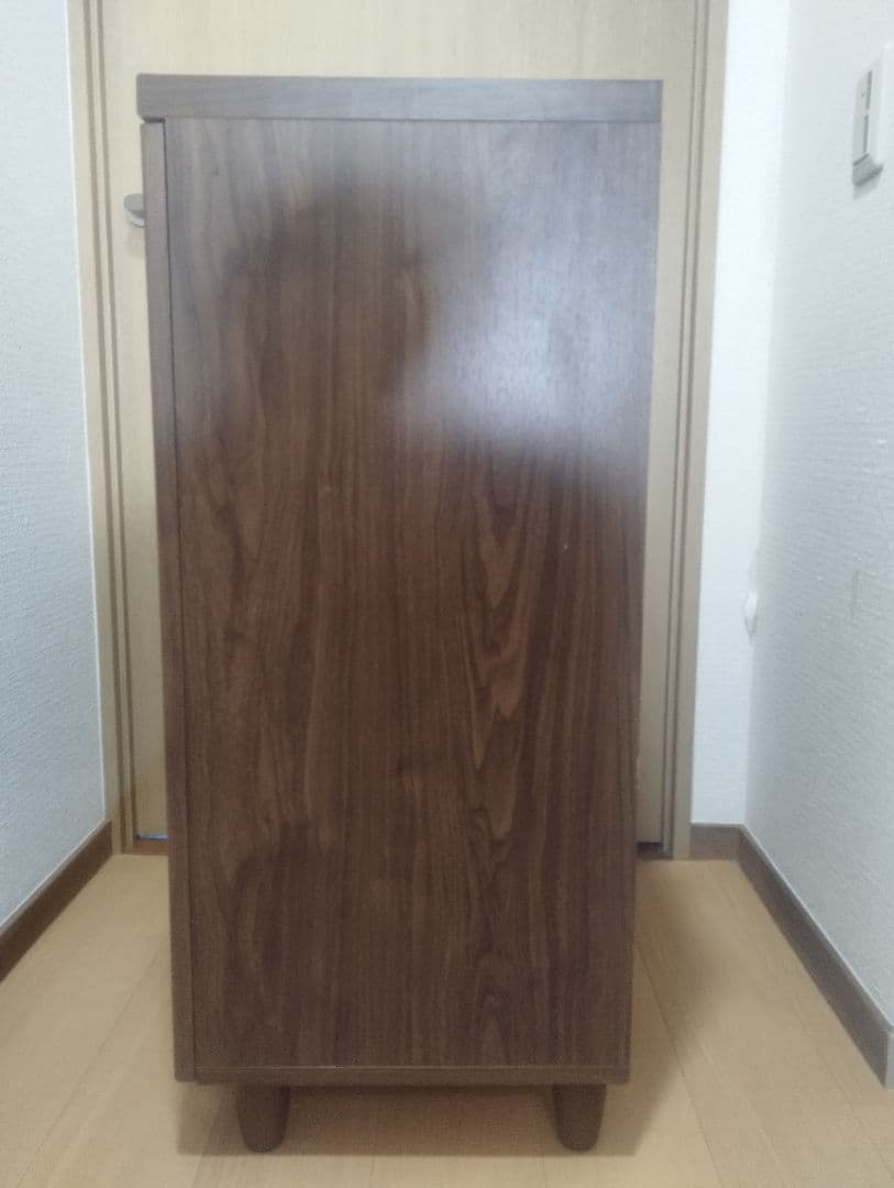 木製食器棚キャビネット 5段 ガラス扉♪