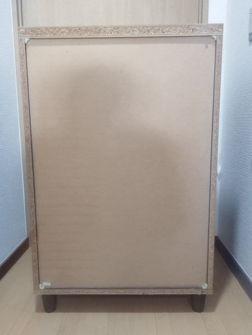 木製食器棚キャビネット 5段 ガラス扉♪