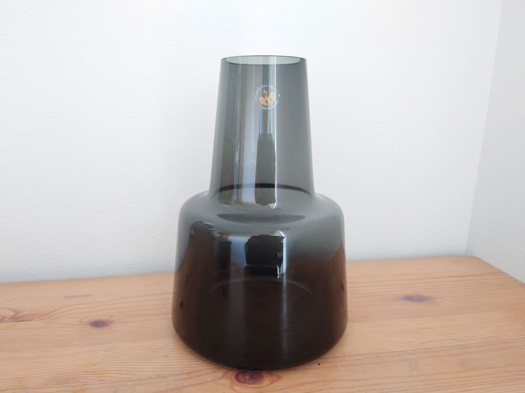 ★ホルムガード フローラベース24cm★検)花瓶 廃盤フラワー スモークグレー