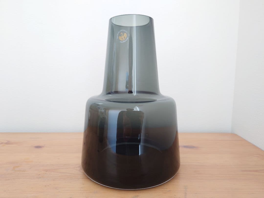 ★ホルムガード フローラベース24cm★検)花瓶 廃盤フラワー スモークグレー