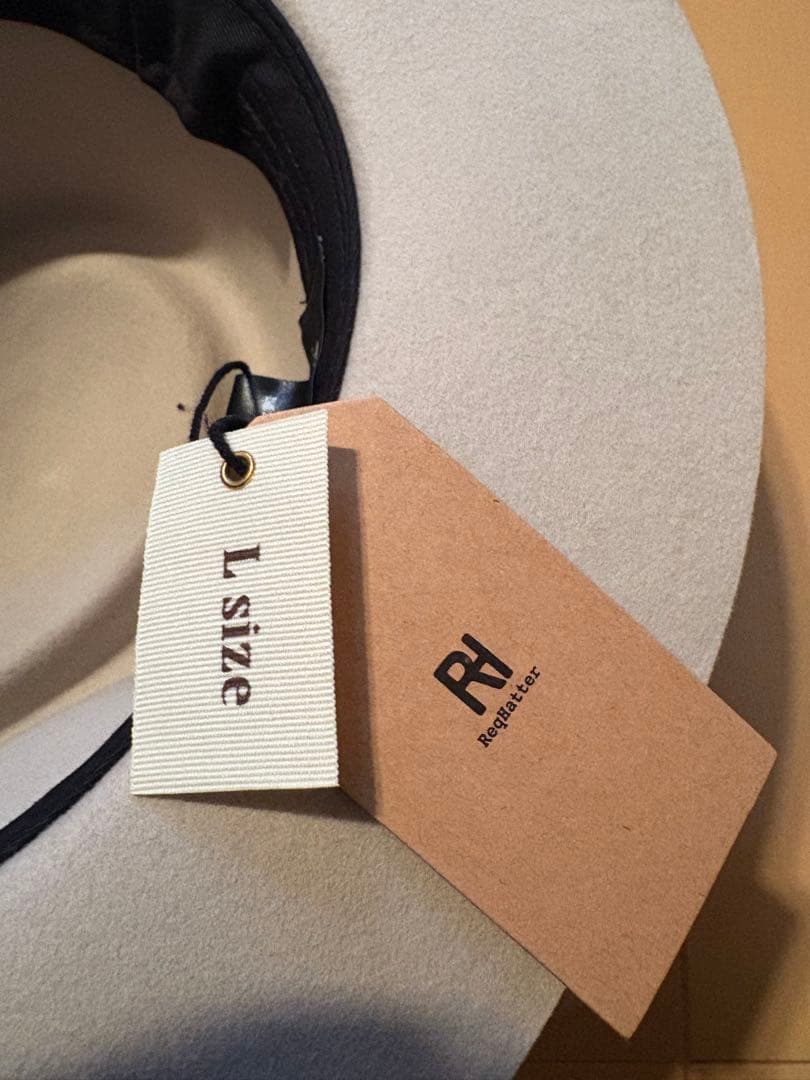 新品未使用MIDDLE BRIM FLAT HATハット　サイズL