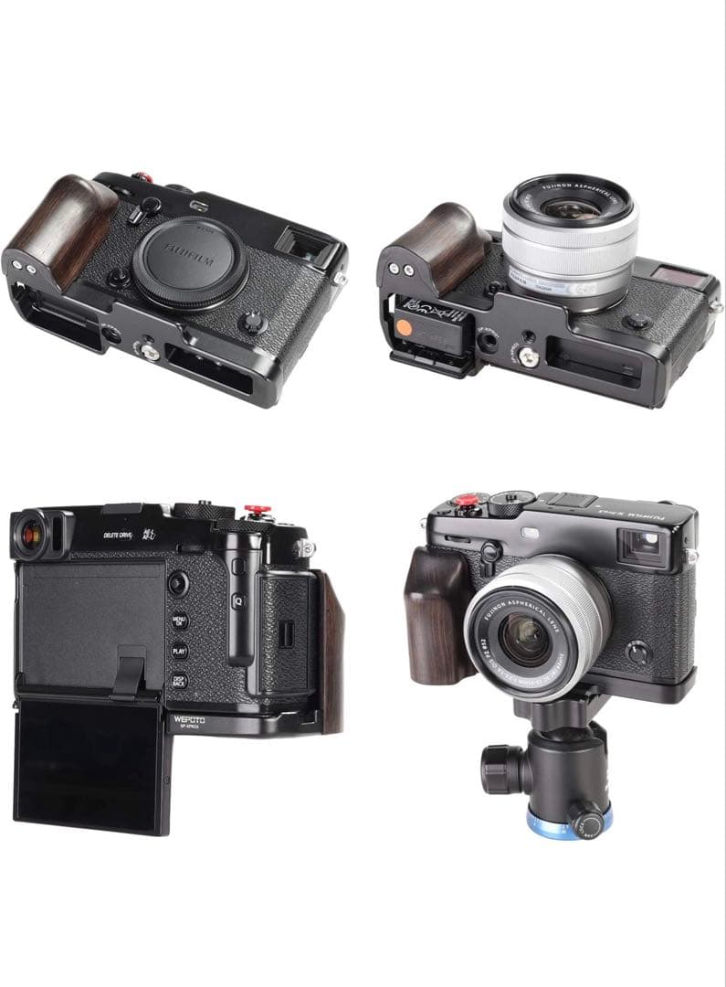 超ビンテージFUJIFILM X-Pro3専用高級ウッドメタルグリップ早い者勝ち